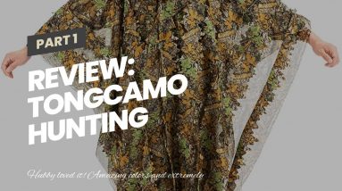 Best reviewed: Tongcamo Hunting Ghillie Suit 3D Bionic Leafy Camouflage Clothing for Jungle Hun...
