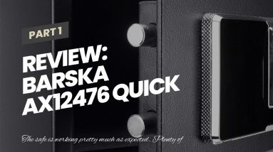Honest review: BARSKA AX12476 Quick Access Keypad Biometric Fingerprint Security Safe Box 0.46...