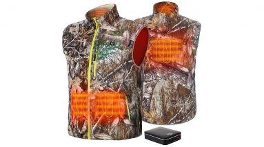 TIDEWE Men’s Heated Vest with Battery Pack, Lightweight Vest for Hunting/Hiking