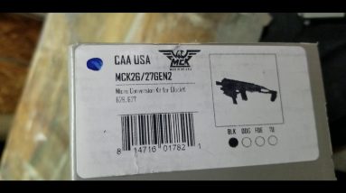 Unboxing MCK Gen 2 for Glock 26 9mm, Red Dot CST-103 & integrated light.