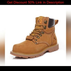 ⭐️ Outdoor Men Hiking Shoes Waterproof Breathable Tactical Leather Hunting Boots Desert Training Sn