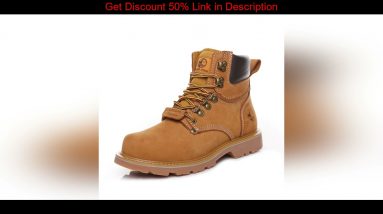 ⭐️ Outdoor Men Hiking Shoes Waterproof Breathable Tactical Leather Hunting Boots Desert Training Sn
