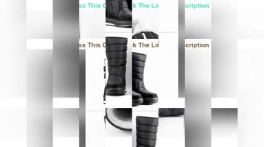 Top Rated Mens Backpacking Boots New Men Waterproof Hunting Boots Thickening Thermal Snow Boots Out