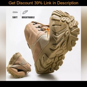 ☀️ New Men Camo Tactical Boots Hiking Shoes for Men Waterproof Hunting Boots Outdoor Military Boots