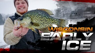 Jigging Up Early Ice Crappies!! | Wisconsin Ice Fishing 2021