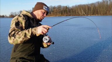 Jigging Up FIRST Ice Panfish Using Garmin Livescope!! | GIVEAWAY!