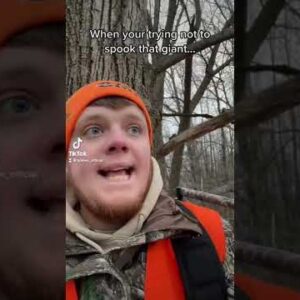 Trying Not To Spook A Giant Buck!