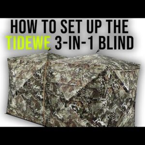 How To Set Up TideWe's 3-in-1 See Through Ground Blind