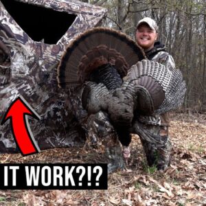 Does The TideWe See Through Ground Blind REALLY Work?!? | Wisconsin Turkey Hunt