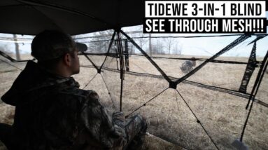Turkey Hunting in The TideWe 3-in-1 See Through BLIND!! | Wisconsin 2023