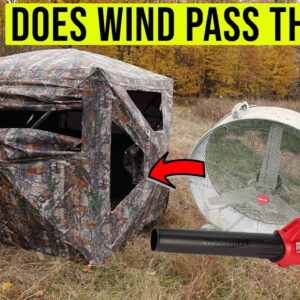 Does WIND Pass Through the TideWe SEE THROUGH Ground Blind???