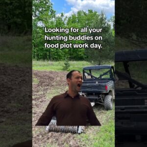 Planting Food Plots #funny #huntingequipment #huntingbuddy #huntingblind #ultimatehunting