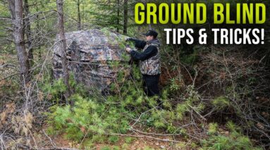 Using a TideWe See Through Blind for Turkey Hunting!! (Tips and Tricks)