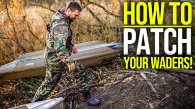 How To PATCH a Pair of Waders!!