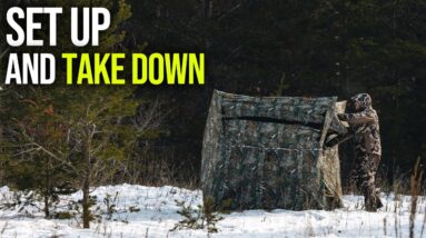 HOW To Properly SET UP and TAKEDOWN the TideWe 3-4 Person Ground Blind!!