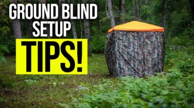 Whitetail Hunting: Ground Blind SECRETS You Need to Know!