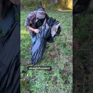 Speed Tent Setup Challenge⏱️My Personal Best! 🏕️ #Hunting #tidewe #huntingblind #outdoors #blind