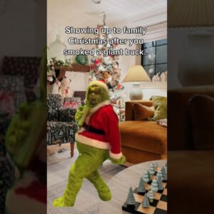 Showing Up to Family Christmas After Smoking a Giant Buck!! #huntinggear #whitetailhunting