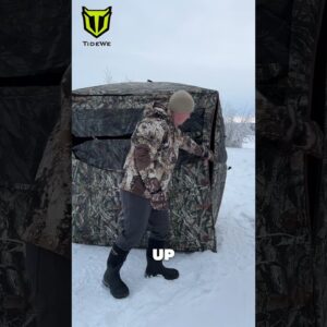 ❄️ Snowy Hideaway🦌 My Tidewe Hunting Blind in Action! 🔭#chirstmas #blackfriday #hunting #Tidewe