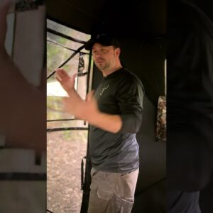 A see-through hunting blind that fits 3–4 people? That’s next-level comfort in the field. 👀🦌#TideWe