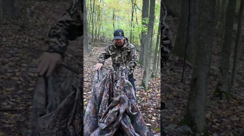 30 seconds. Zero hassle. Total cover! Set up your TideWe Blind faster than ever! #TideWe#DeerHunting