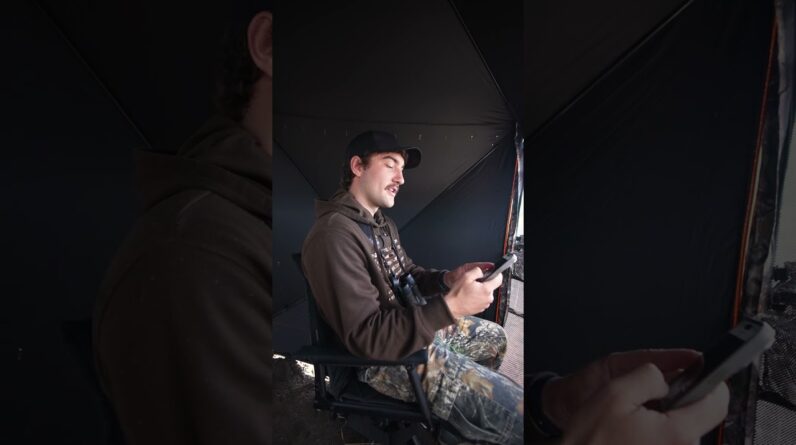 Deer ahead. Blind up. Chair? Left in the dust. 😆🦌 Shop you new TideWe gear in the new year! #TideWe