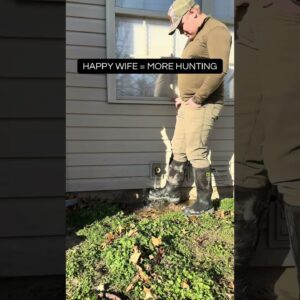 Happy wife = more hunting🏹Valentine’s Day gift idea: TideWe boots. Mud stays outside. Everyone wins.