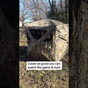 Cover so good you can watch the big game and still plan your next hunt 😄