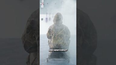 Water hits hard. Rain suit holds strong. #TIDEWE #HUNTING #RAINSUIT