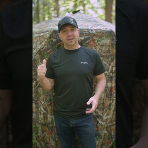 Not your typical hunting blind. 👀🌲Coming soon.#TIDEWE #HuntingBlind #ComingSoon #Whitetail #Hunting