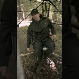 Uneven ground? Level your seat, not the ground. TIDEWE hunting chair keeps you level and comfortable