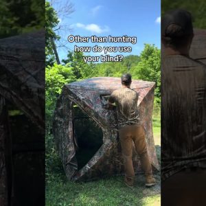 Ever used your blind for something other than hunting? 👀⬇️#TIDEWE #Hunter #HuntingLife