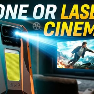 THIS PHONE HAS A BUILT IN LASER CINEMA! – 8849 TANK X Review!