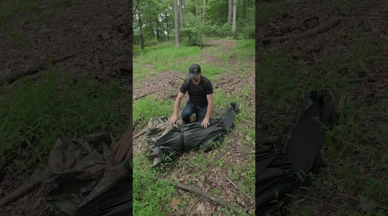 Trouble packing your TIDEWE ground blind? Compress it, tighten the strap, and load the hubs first.
